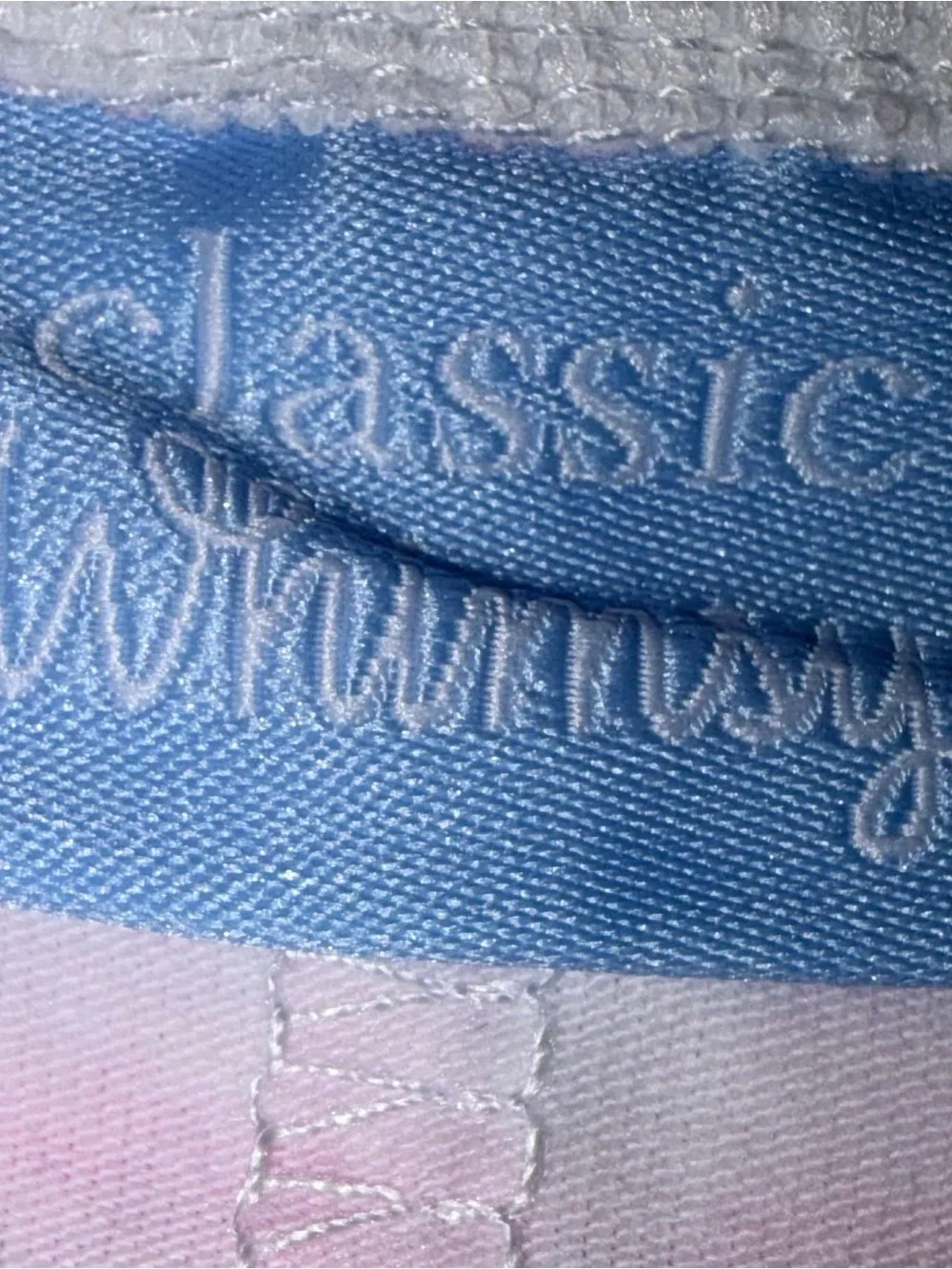 Classic Whimsy pink check footed sleeper with Bunny applique sz 12 mo NWT